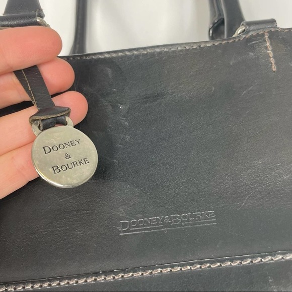 Dooney & Bourke Black Leather Mini Alto Dome Bag - Picture 3 of 9